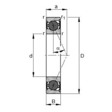 roulements HCB7018-E-2RSD-T-P4S FAG