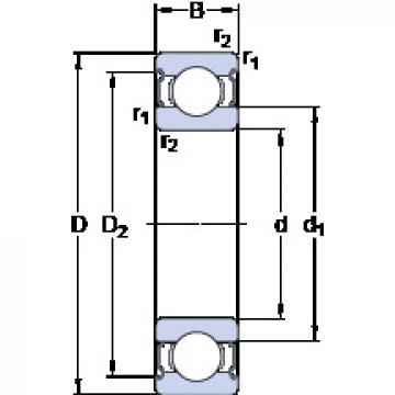 roulements E2.6203-2Z SKF