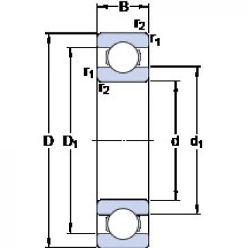 roulements 61836 SKF