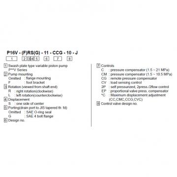 TOKIME piston pump P100VRS-11-CC-10-J