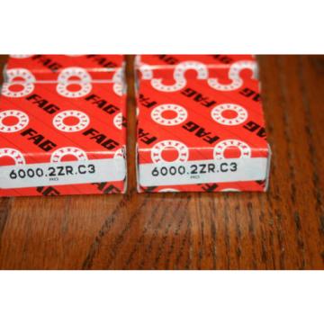 (Lot of 4) Fag 6000.2ZR.C3 Deep Groove NTN JAPAN BEARING * NEW *