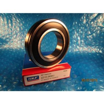 SKF 6210 2RS N1, Single, Deep Groove Roller Bearing (=2 NTN, NSK, FAG)