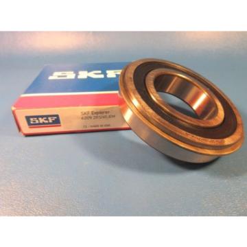 SKF 6209 2RS NR Jem Deep Groove Ball Bearing w Snap Ring, C3 (Fag, Koyo, Timken)