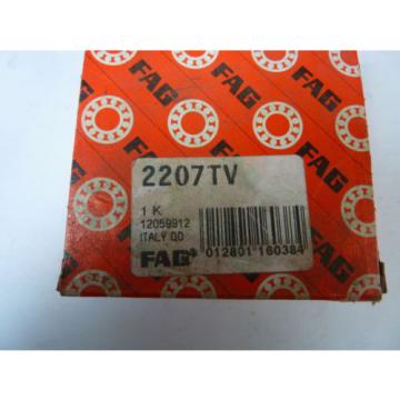 FAG 2207TV Self Align Ball Bearing ! NEW !