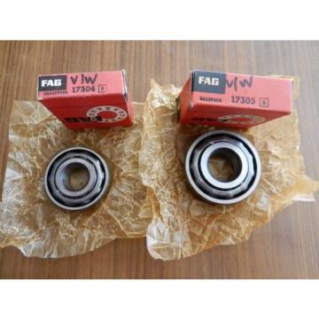 OLD STOCK! FAG Front Wheel Bearing SET fits PORSCHE 356 VW BEETLE 17304 17305