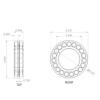 FAG 22211E1K Spherical Roller Bearing Tapered Bore, Steel Cage, Normal Clearance