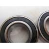 LOT OF 2 FAG 63005 RUBBER SHIELDED SINGLE ROW BALL BEARING