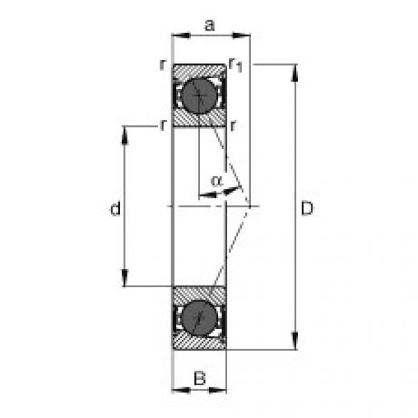 roulements HCB7019-E-2RSD-T-P4S FAG #1 image