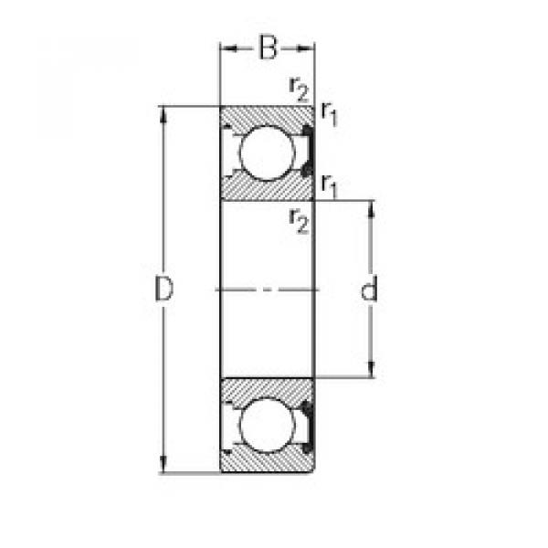 roulements 61901-2RSR NKE #1 image