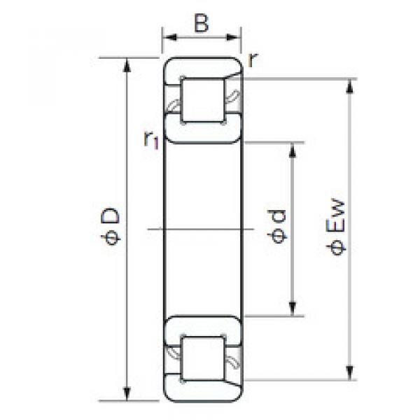 roulements NF 209 NACHI #1 image