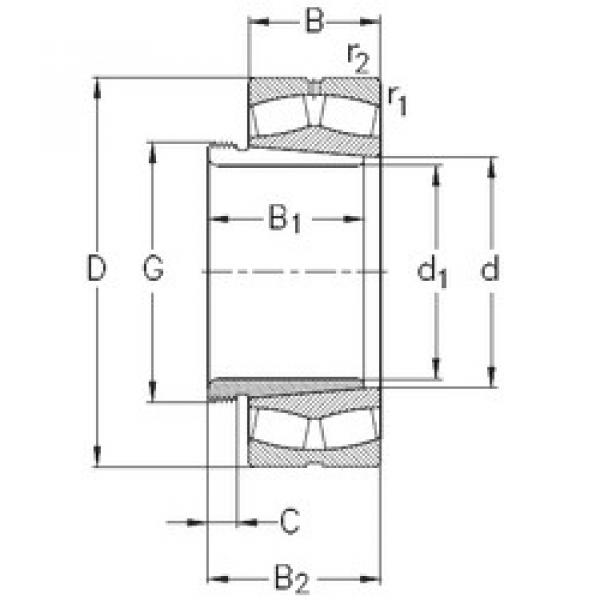 roulements 239/800-K-MB-W33+AH39/800 NKE #1 image