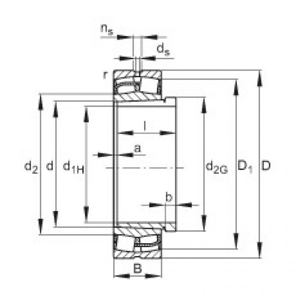 roulements 22336-E1-K + AH2336G FAG #1 image