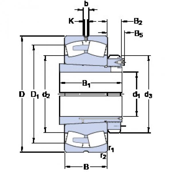 roulements 23284 CAK/W33 + OH 3284 H SKF #1 image