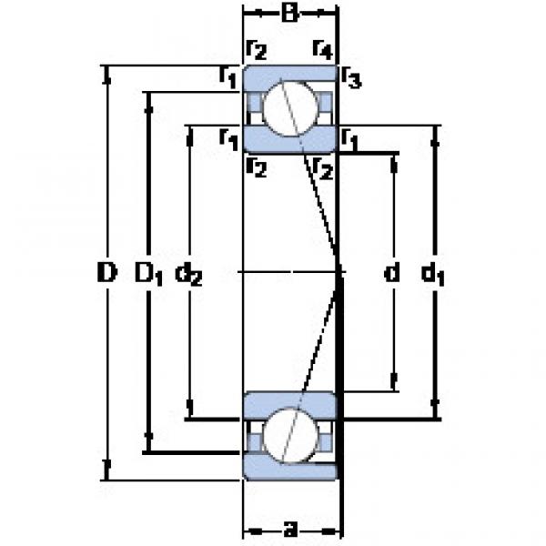 roulements 7024 CD/P4A SKF #1 image