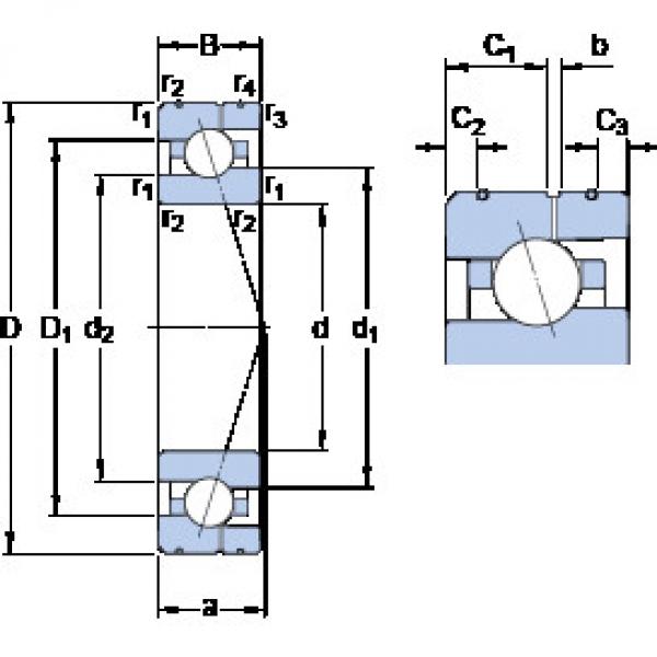 roulements 7007 CE/HCP4AL SKF #1 image