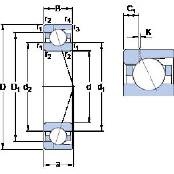 roulements 7030 ACD/P4AH1 SKF #1 image