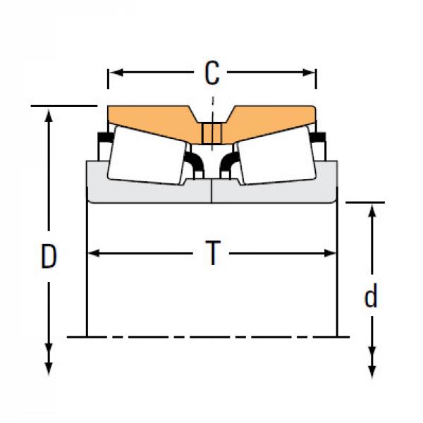 Bearing NA44156 44363D #1 image