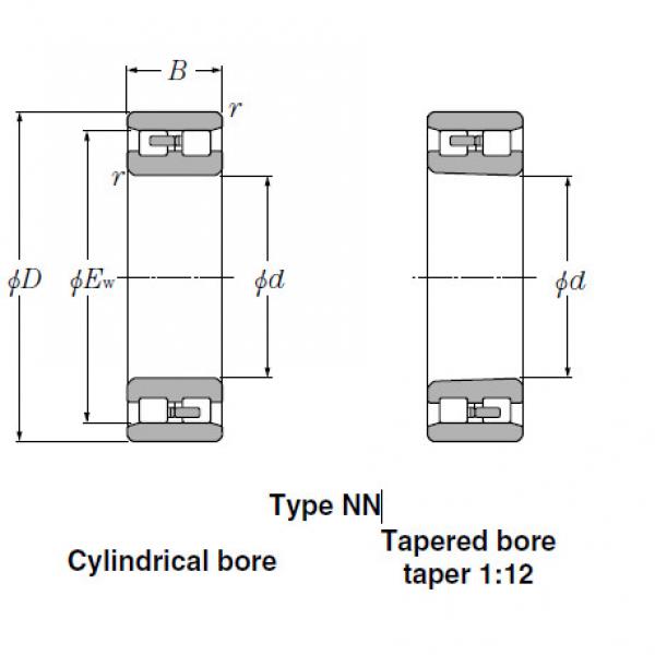 Bearings Cylindrical Roller Bearings NN3144 #2 image