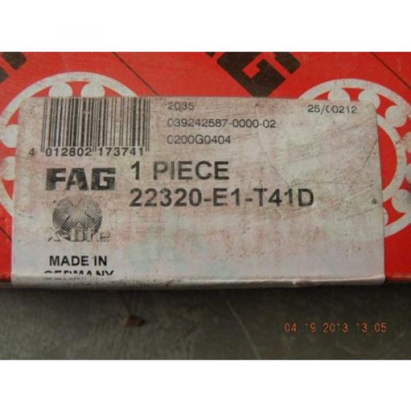 NEW FAG Spherical roller NTN JAPAN BEARING 22320-E1-T41D NIB #3 image