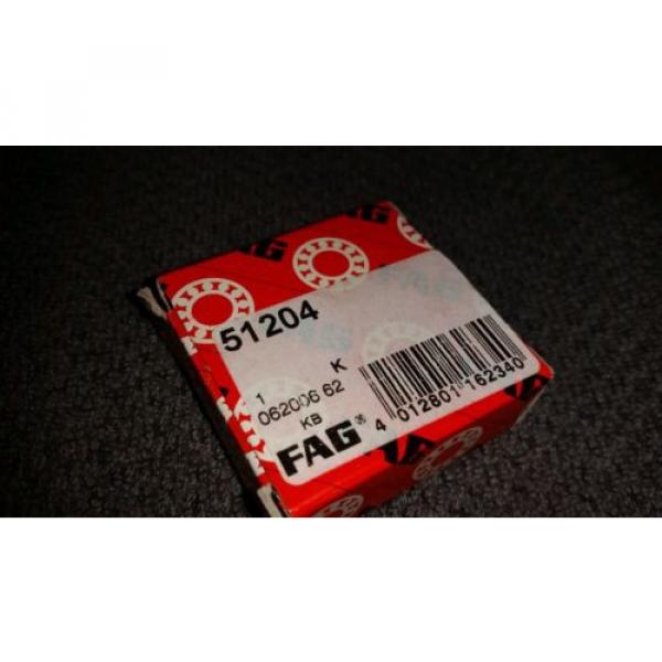 NEW! FAG Thrust Ball Bearing 51204 #4 image