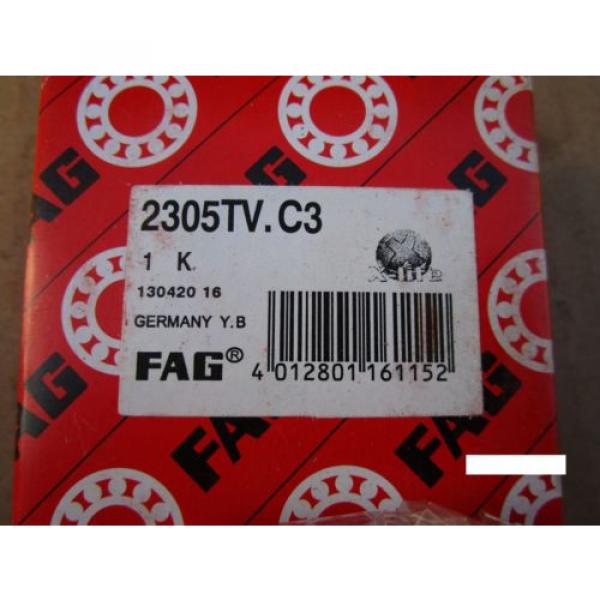 Fag 2305 TV C3 Double Row Self-Aligning Bearing(=2 SKF,NSK ,NTN,SNR) #2 image