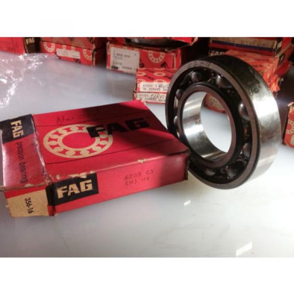 FAG 6209-C3 DEEP GROOVE BALL BEARING, SINGLE ROW, OPEN, STEEL CAGE, C3 CLEARA... #4 image