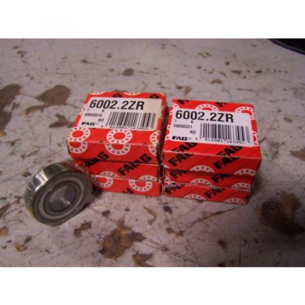 (6) NEW FAG 6002.2ZR SINGLE ROW BALL BEARING DEEP GROOVE LOT OF 6 #3 image