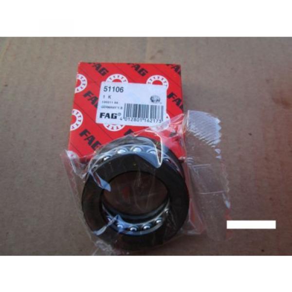 FAG 51106, Grooved Race Thrust Bearing (=2 NTN, NSK, SKF,) #3 image